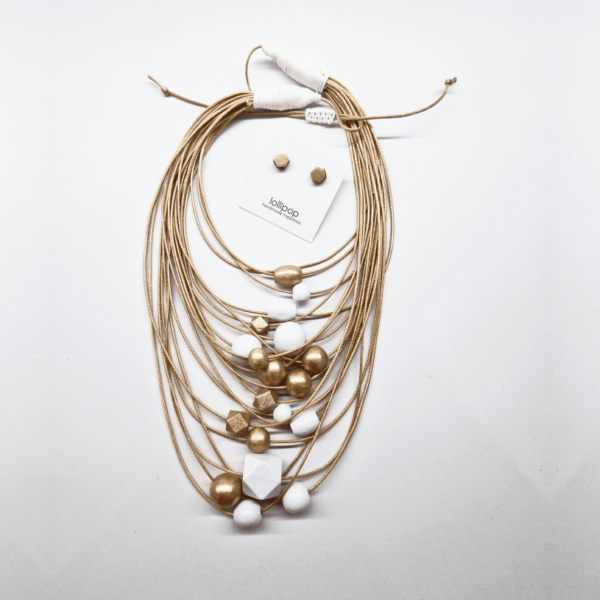 Golden Desire колие с Golden Allure обеци