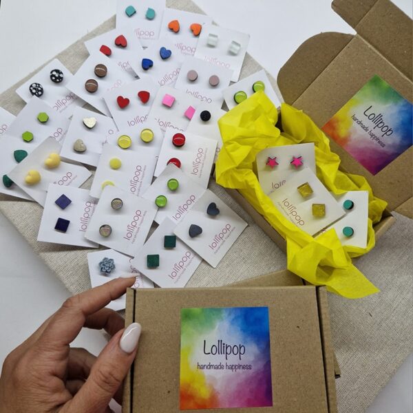 Обици "Кутия изненада"