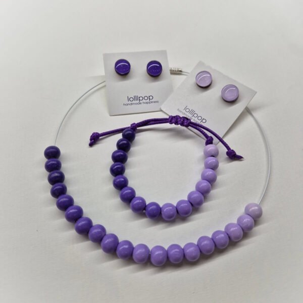 Комплект "Purple mini pearls"