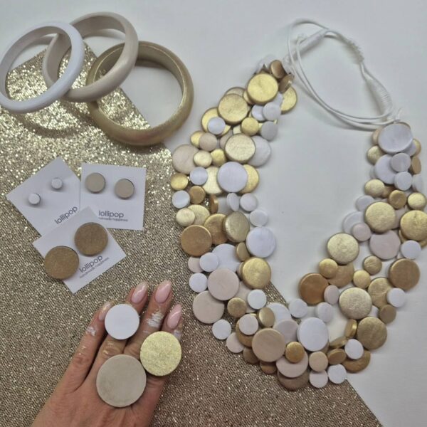 Колие "Gold & White miracle"